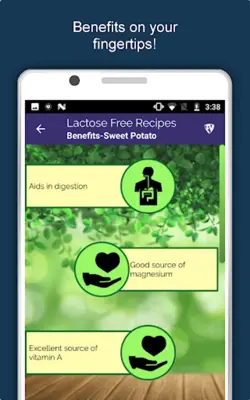 Lactose Free Food Recipes android App screenshot 0