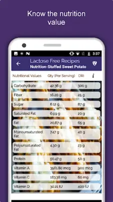 Lactose Free Food Recipes android App screenshot 9