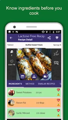 Lactose Free Food Recipes android App screenshot 10