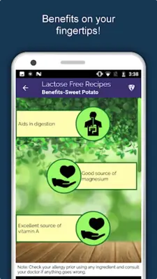 Lactose Free Food Recipes android App screenshot 8